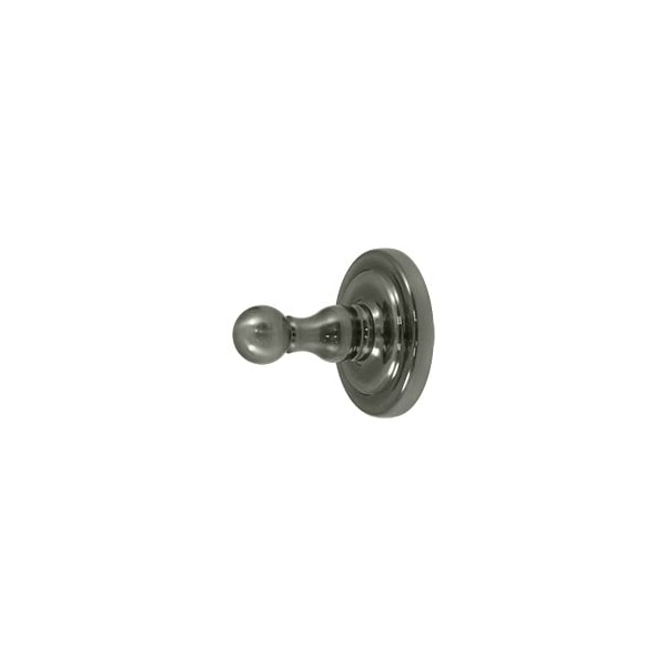 Solid Brass Single Robe Hook, R-Series, Antique Nickel Finish, 10PK